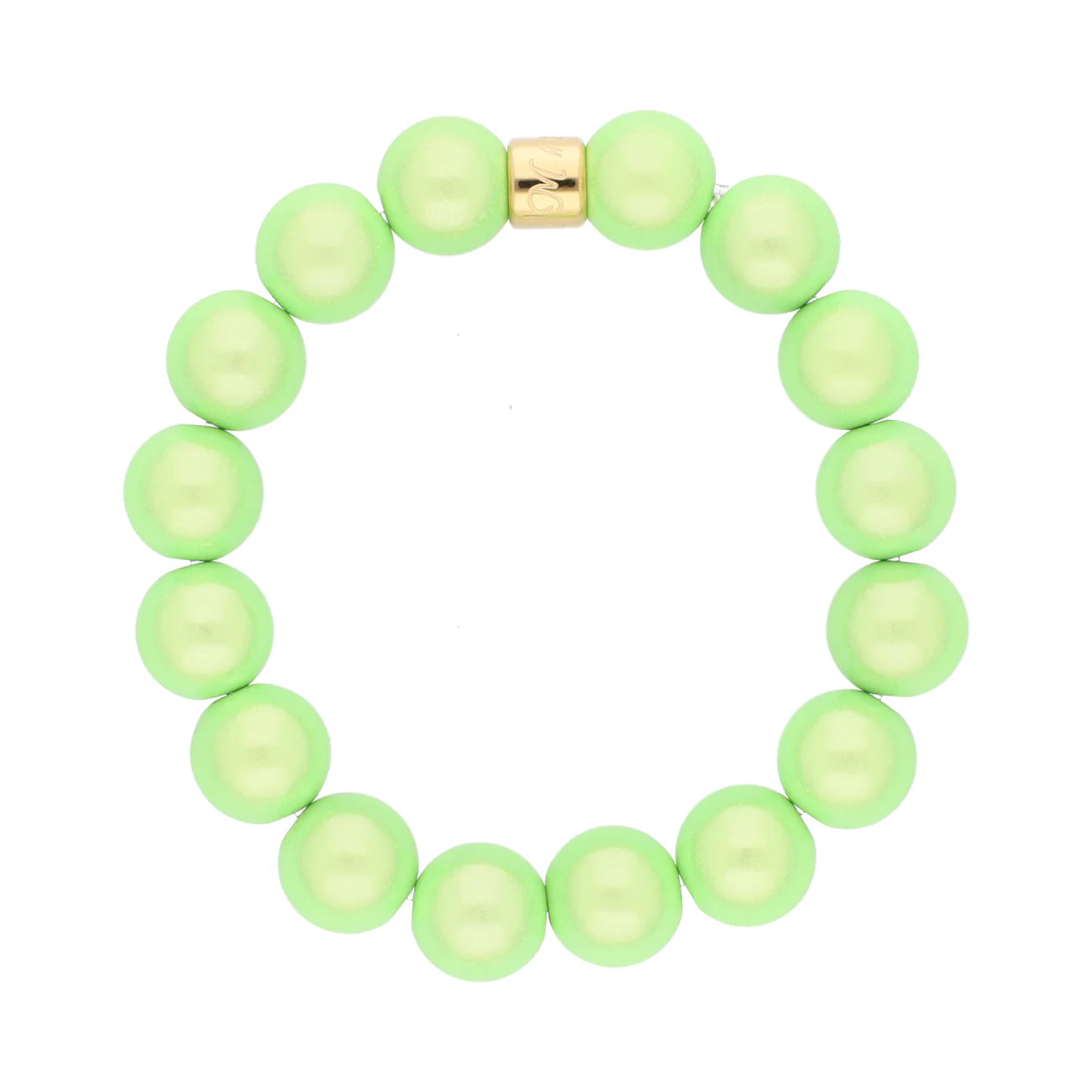 Magic Pearl Kiwi Perlenarmband - Gold