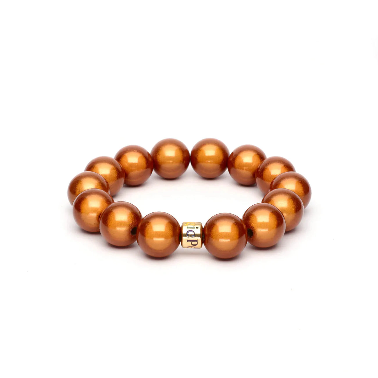 Magic Pearl "Perlenarmband Bronze Groß" Gold