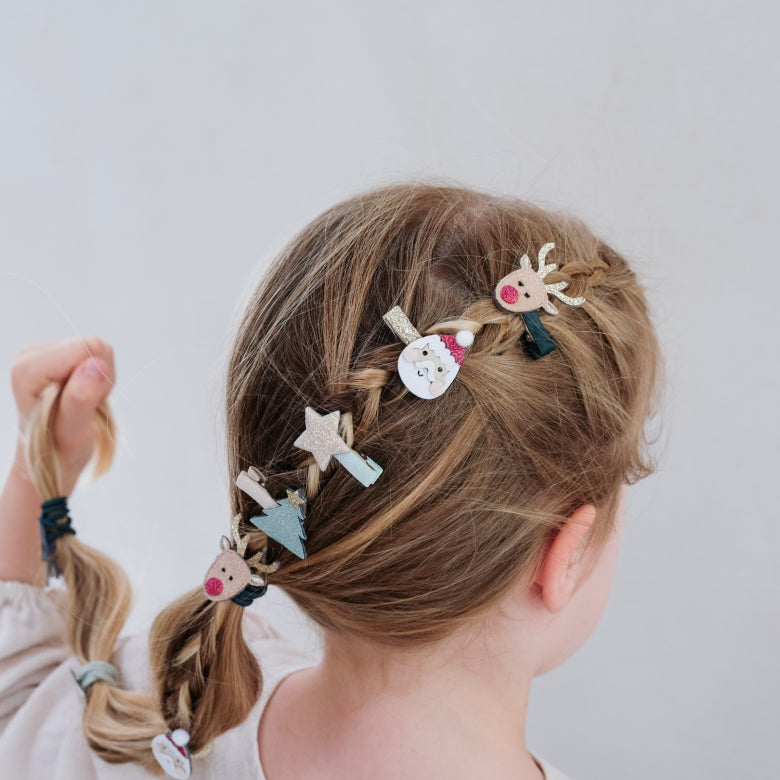 Mimi & Lula Santa und Rudolph Haarclips