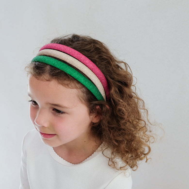 Mimi & Lula Weihnachtsmann-Glitzer-Haarreif 3-er Set