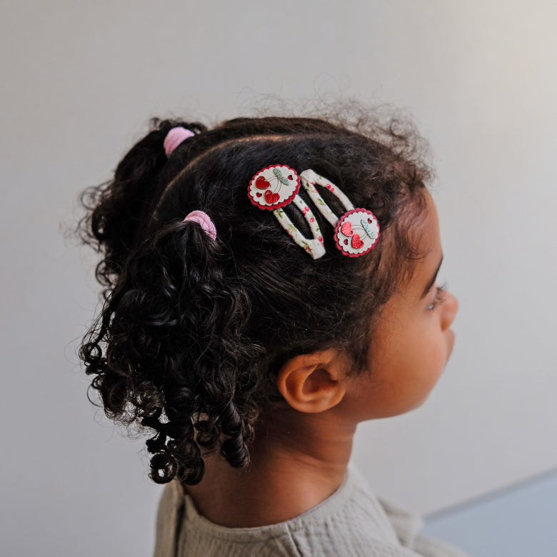 Mimi & Lula gerahmte Kirschen Haarspangen