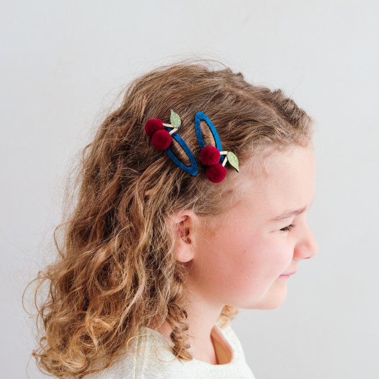 Mimi & Lula Pom Pom Cherry Haarclips