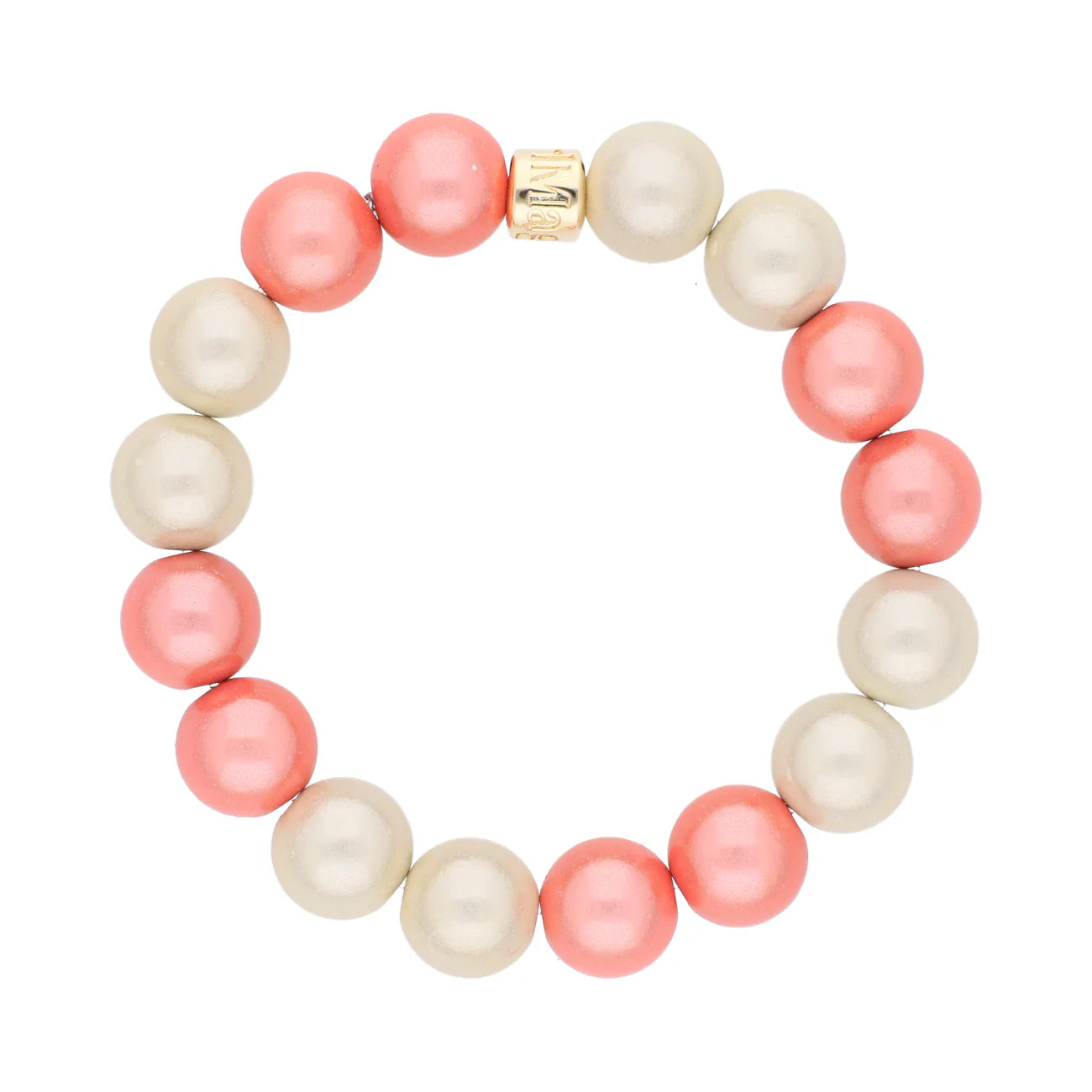 Magic Pearl Soft Sunrise Perlenarmband - Pure (12mm)