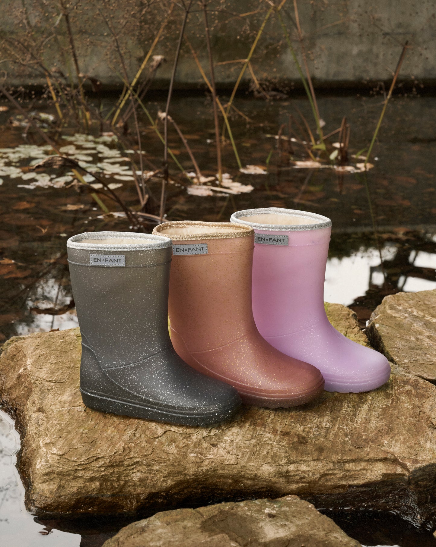 En Fant Thermo Glitzer Gummistiefel
