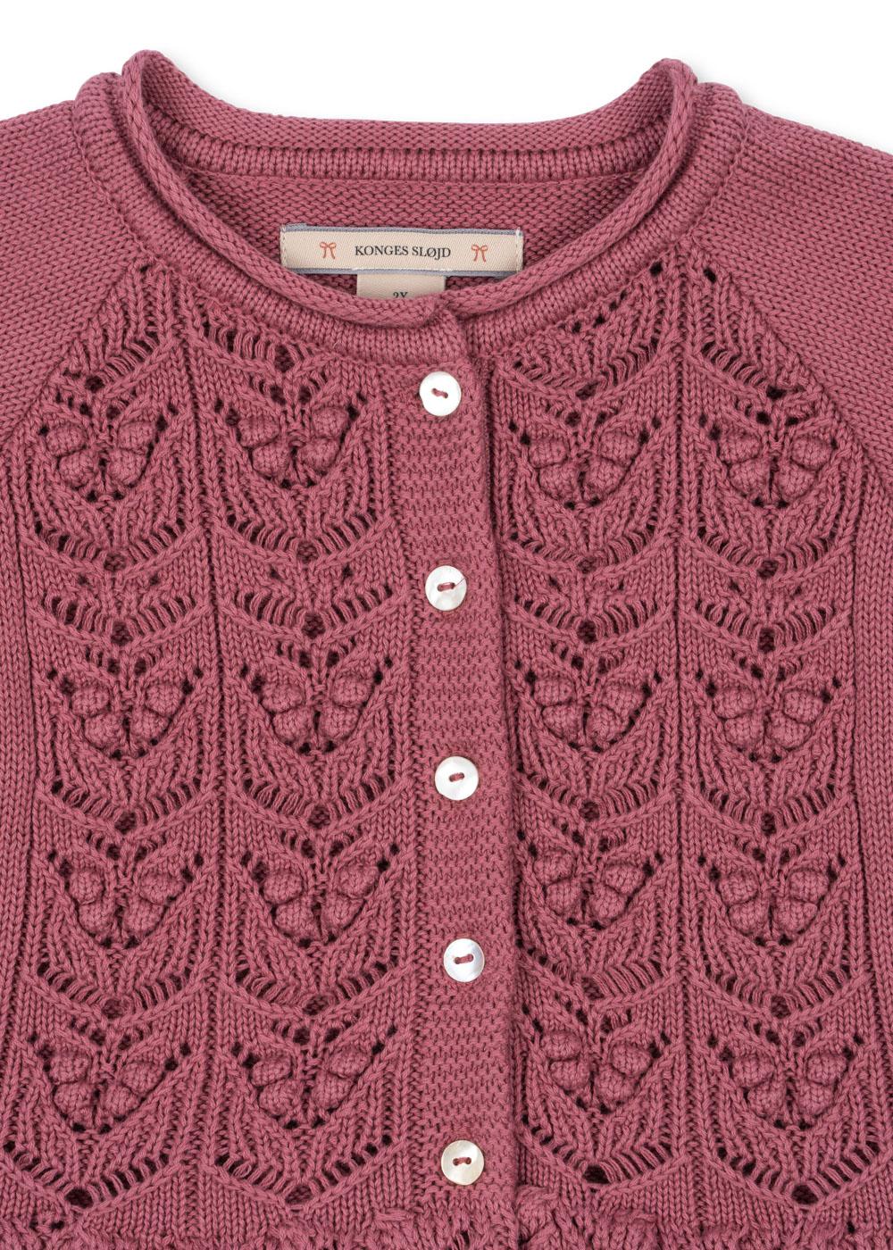 Konges Sløjd Cabby Rüschen Strickjacke