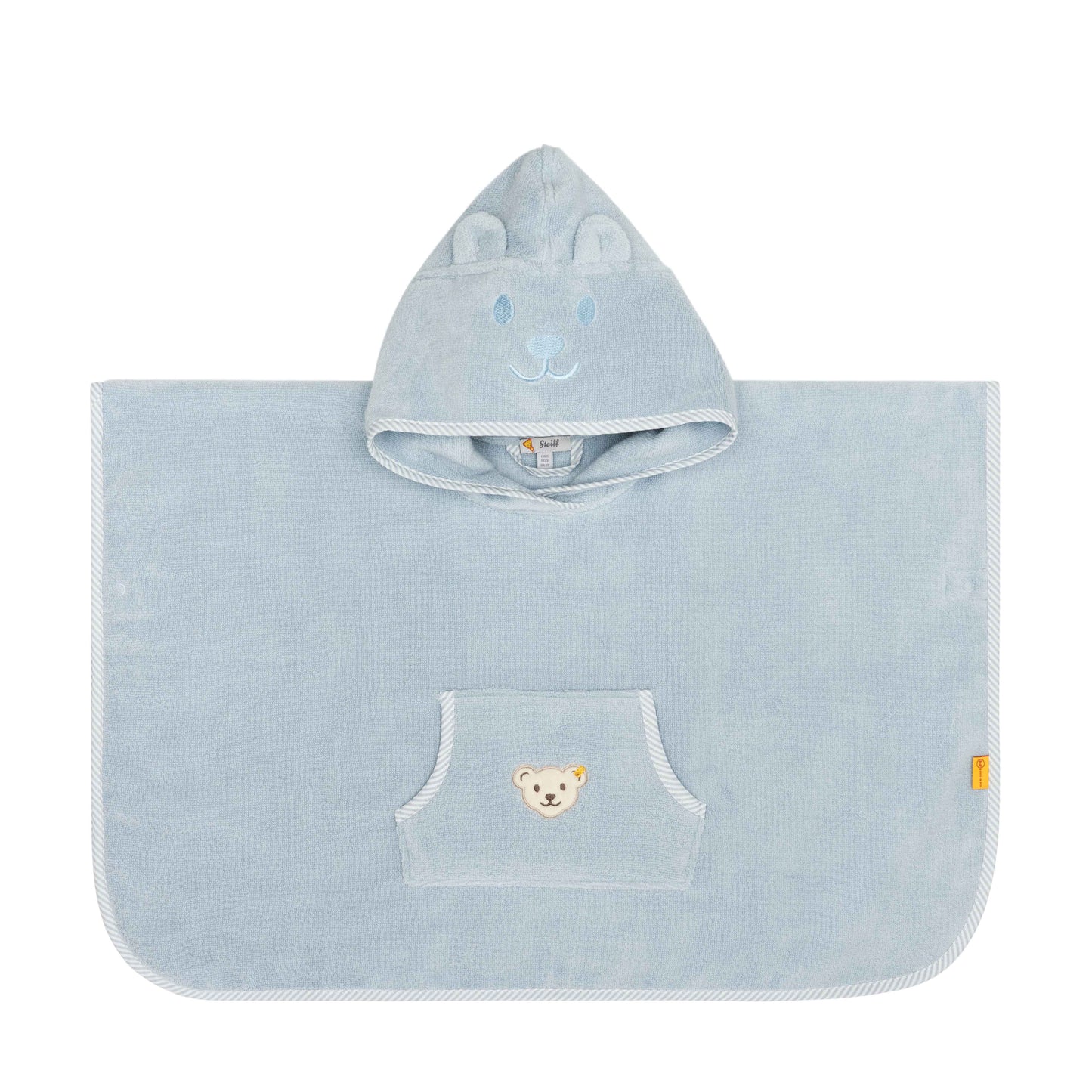 Bade Poncho blau