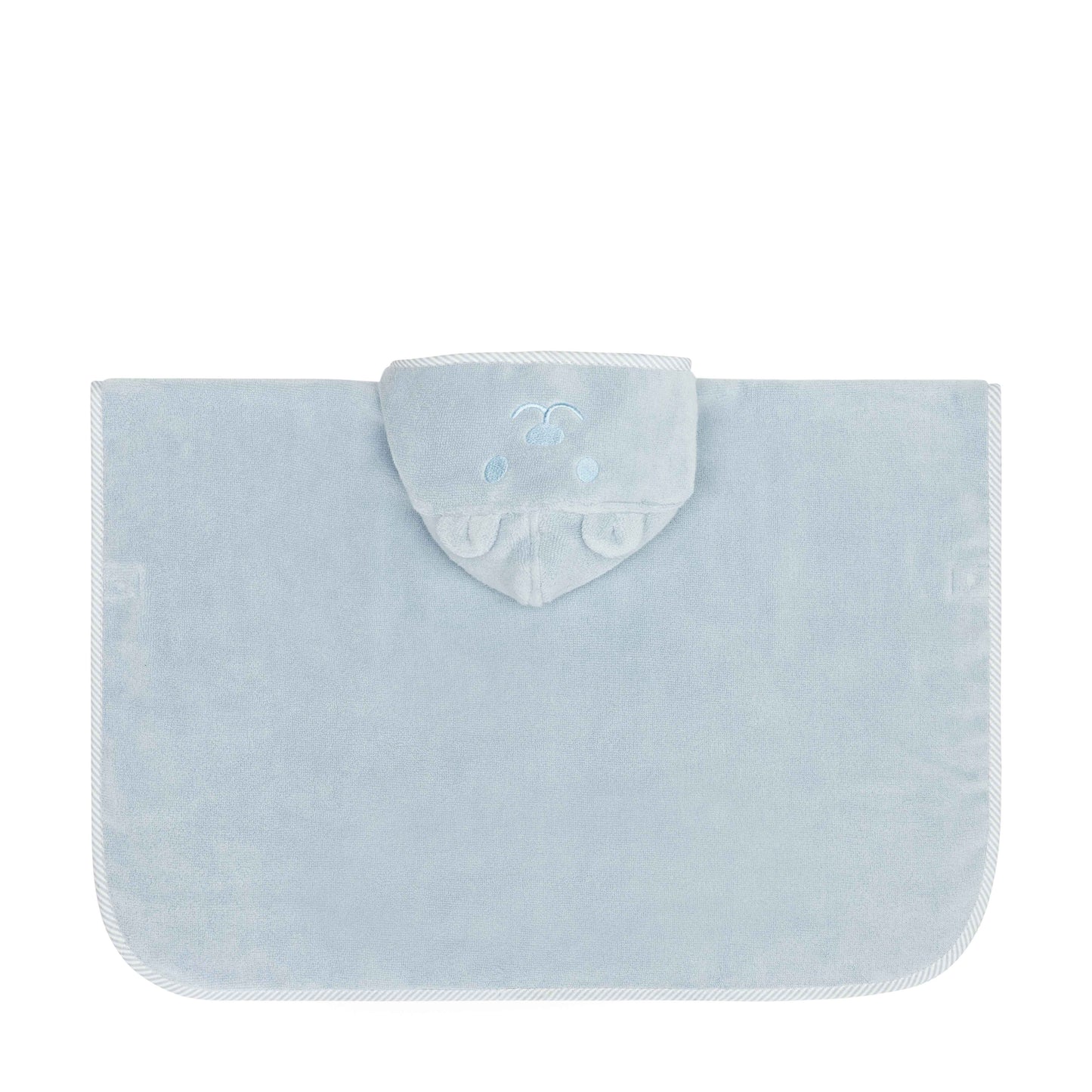 Bade Poncho blau