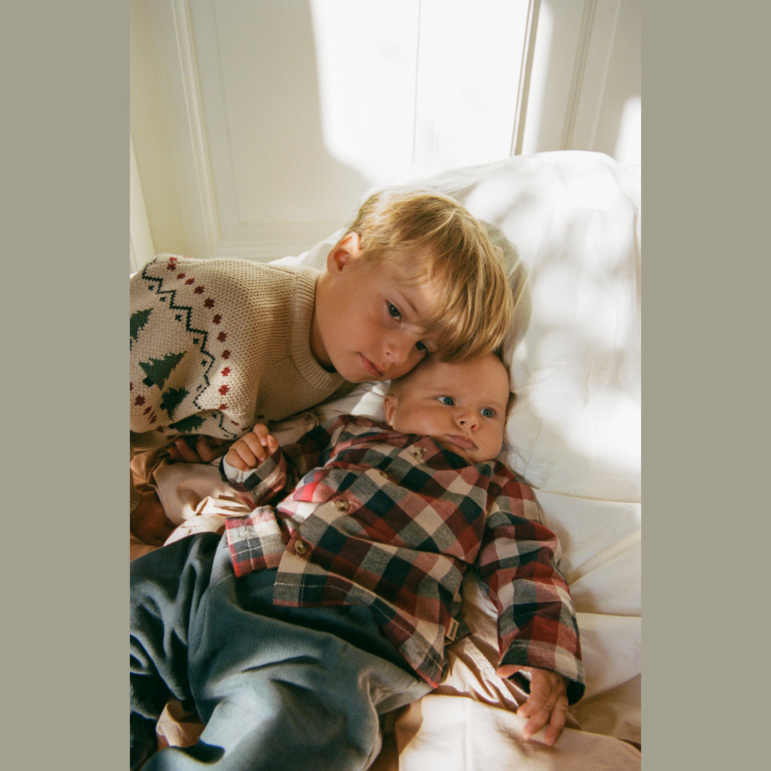 Wheat Jacquard Pullover Baou