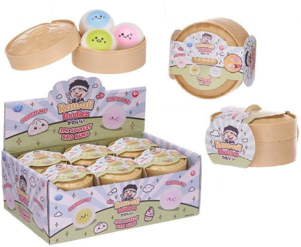 3er Set Dumpling in 10cm Bao Bun Kawaii