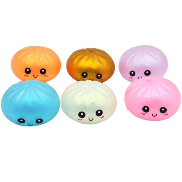 Squishy Quetsch Dumplings mit Wasserperlen und Glitzer 9cm