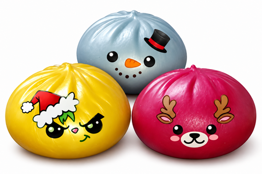Squishy metallic Weihnachtsdumpling, 8.5cm