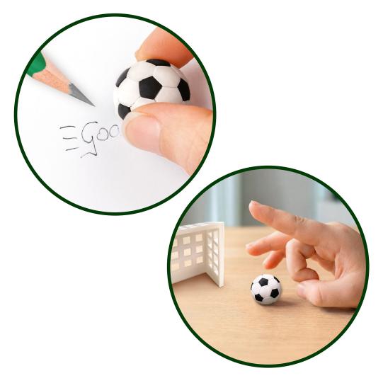 Action World Fussball Radiergummi Set