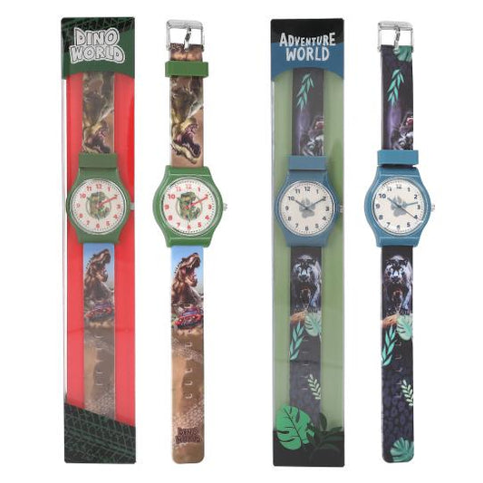 Dino World Silikon-Armbanduhr