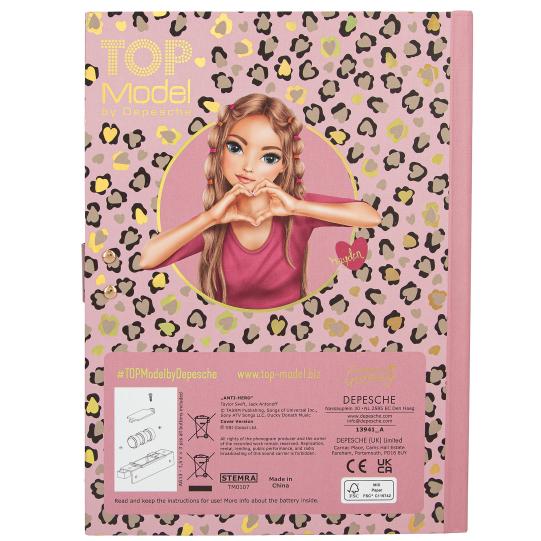 TOPModel Geheimcode Tagebuch mit Sound LEOHEART
