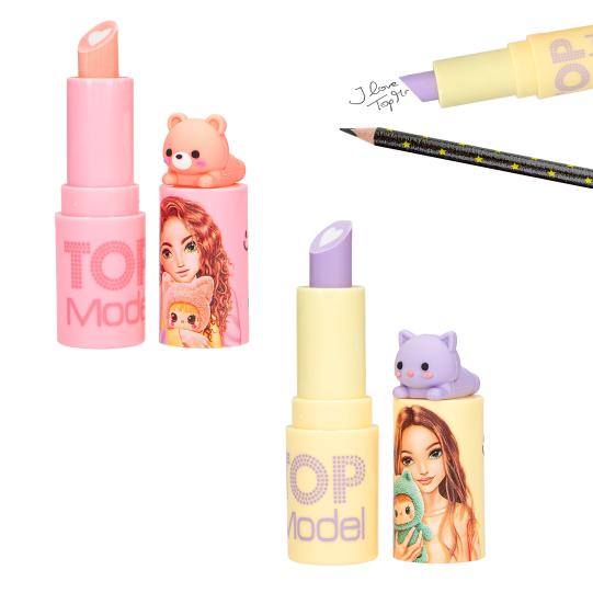 TOPModel Lippenstift Radierer mit Topper