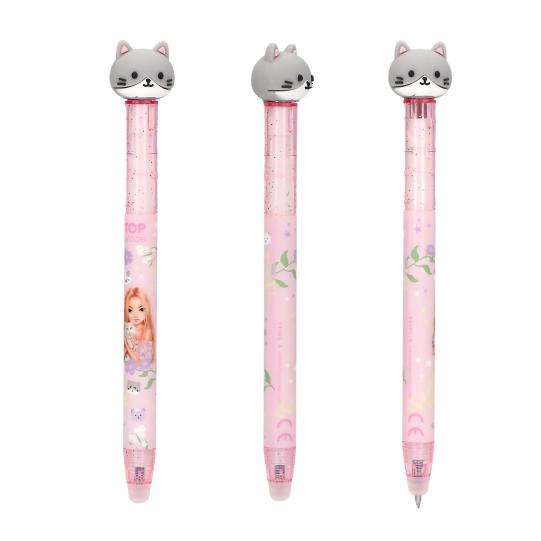 TOPModel Radierbarer Gelstift mit Katze BLOOMING KITTY
