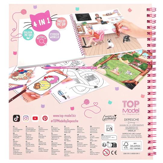 Create your TOPModel Kitty Malbuch