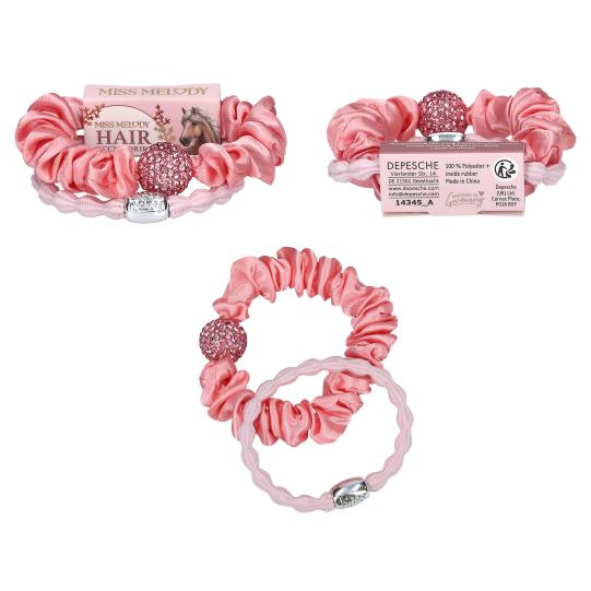 Miss Melody Haargummi Set Strass
