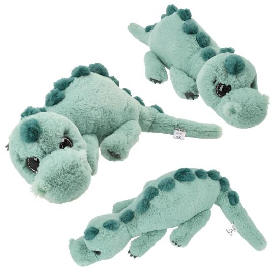 Dino World Plüschdino liegend hellgrün 50 cm