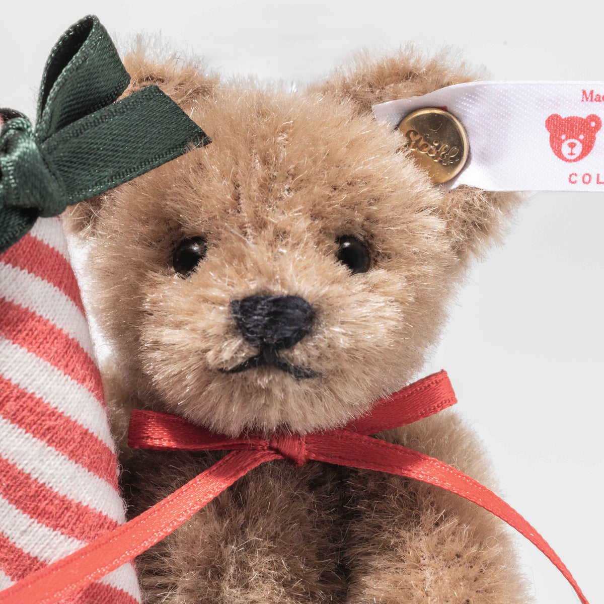 Steiff Teddybär mit Zuckerstange Ornament