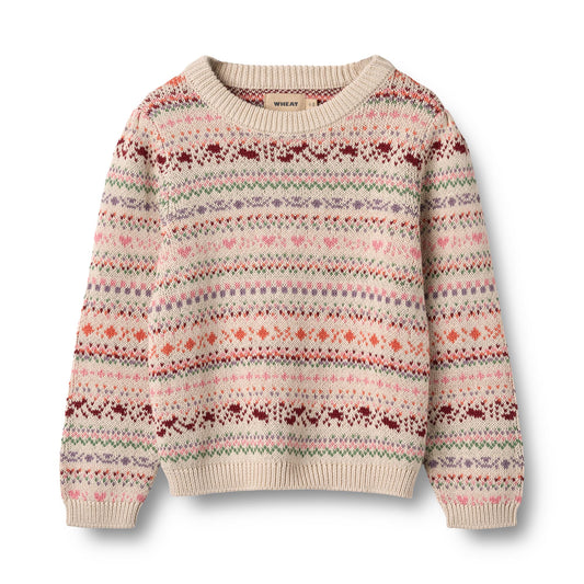 Wheat Jaquard Pullover Olga