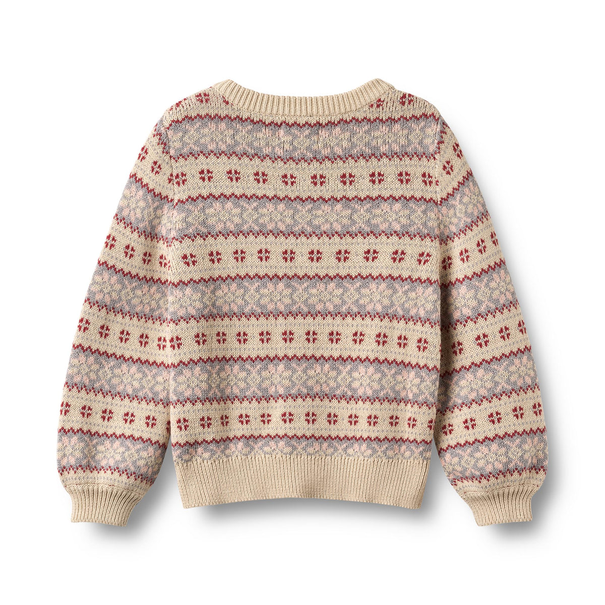 Wheat Jacquard Strickjacke Vikki
