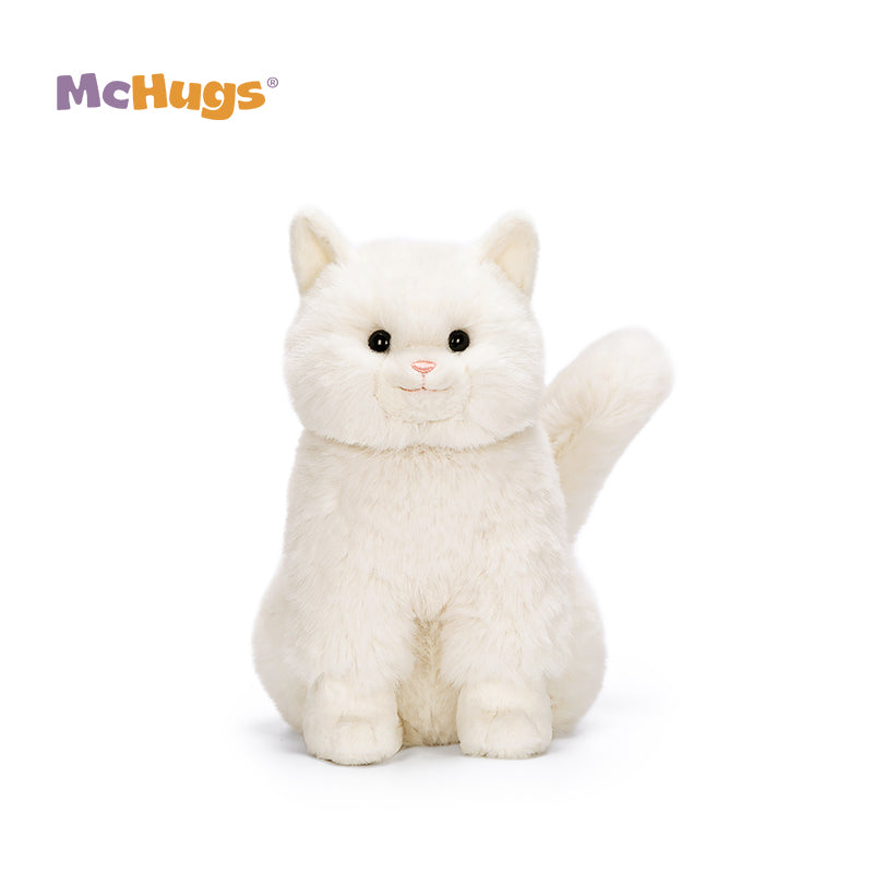 McHugs Soft Milk White Cat 25cm