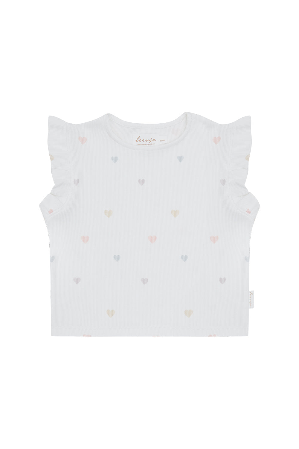 Leevje Strick-Top mit Herzstickerei