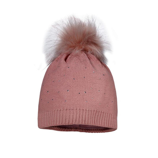 Maximo KIDS Mütze Pompon Strass