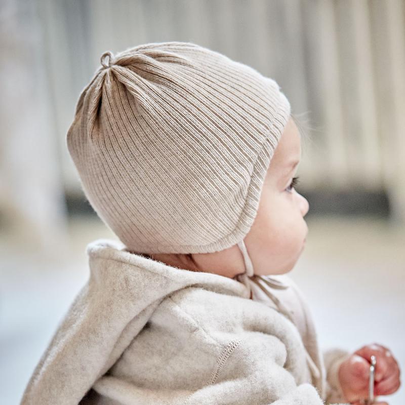 Maximo GOTS BABY Mütze Fleecefutter
