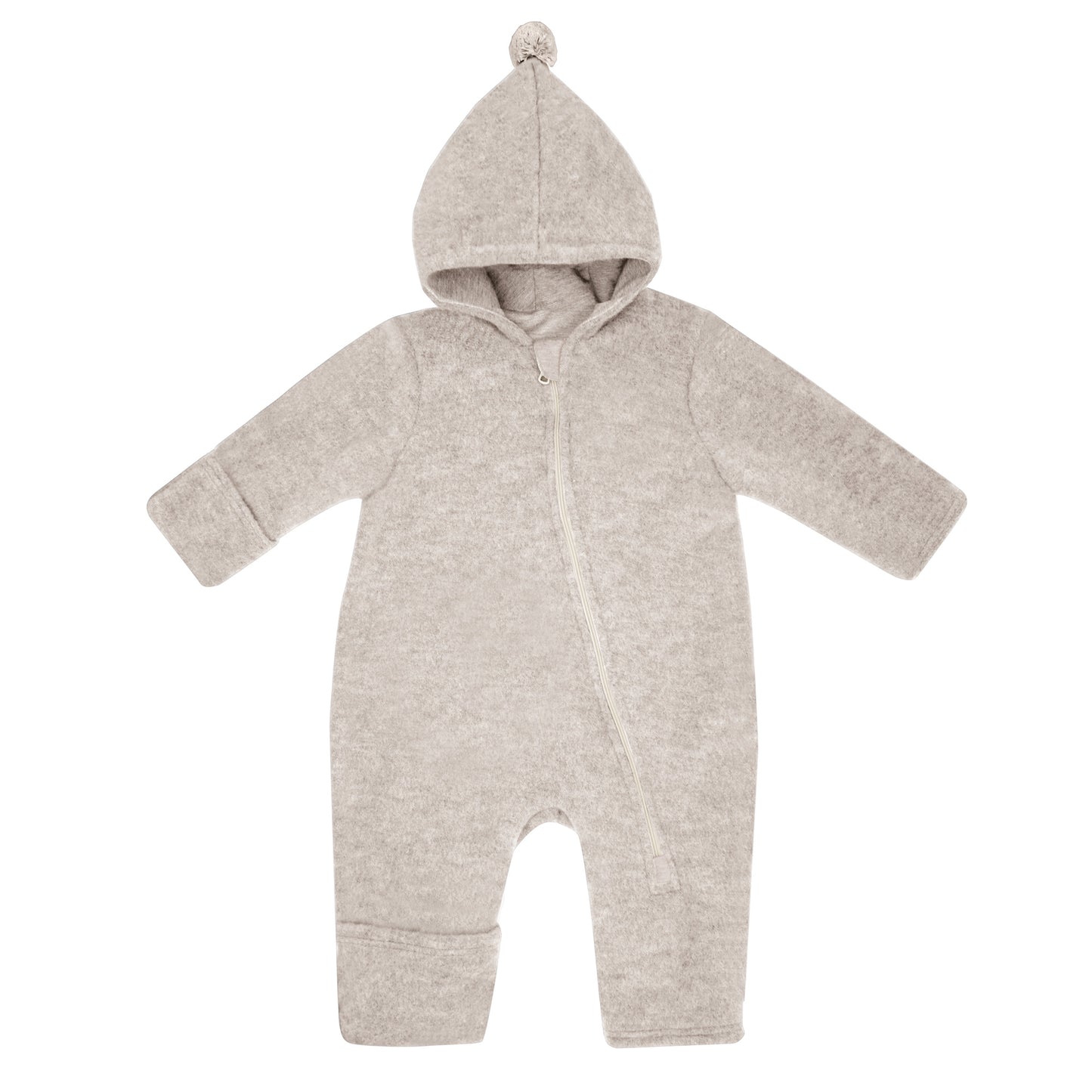 Maximo GOTS Baby Wollfleece Overall mit Pompon