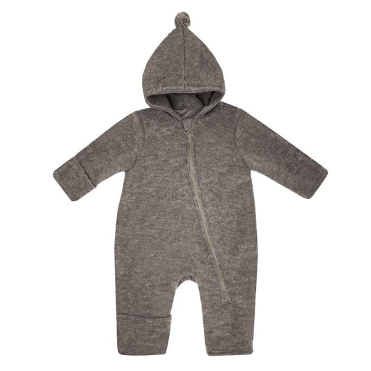 Maximo GOTS Baby Wollfleece Overall mit Pompon