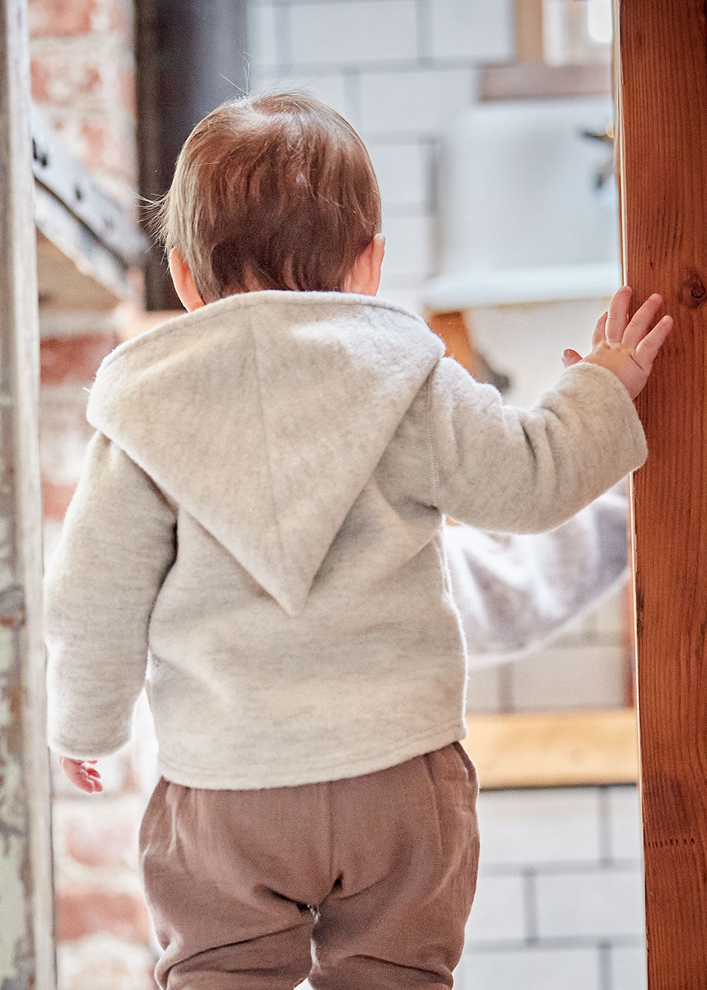 Maximo GOTS Baby Wollfleece Jacke