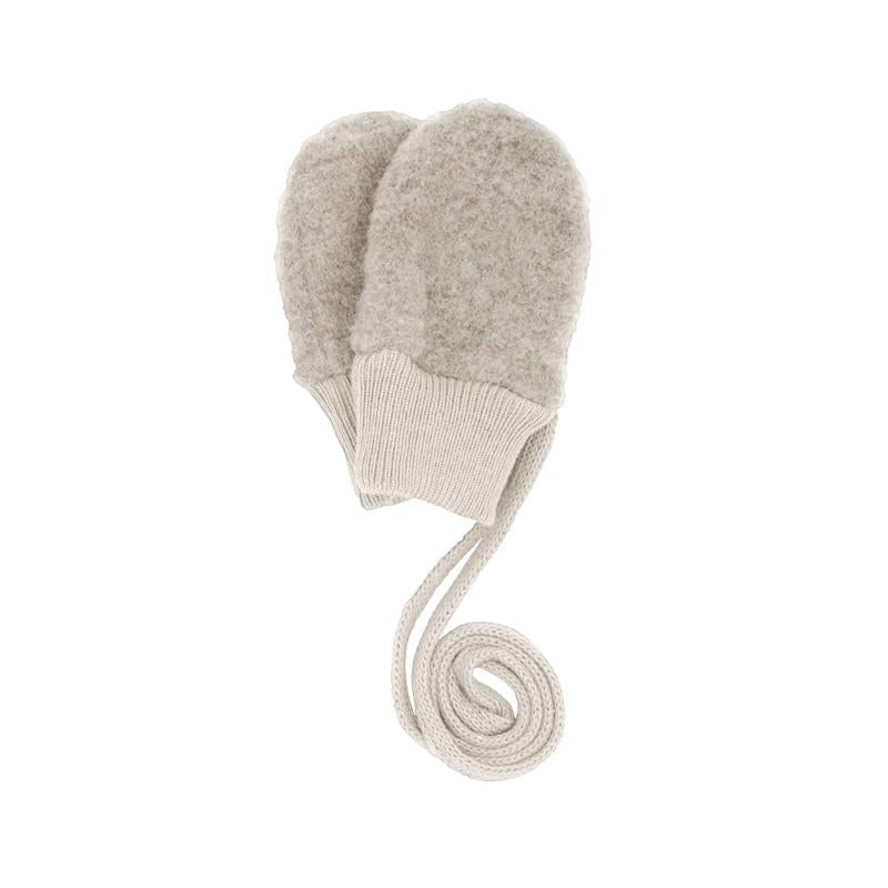 Maximo GOTS BABY-Fausthandschuhe Wollfleece ohne Daumen