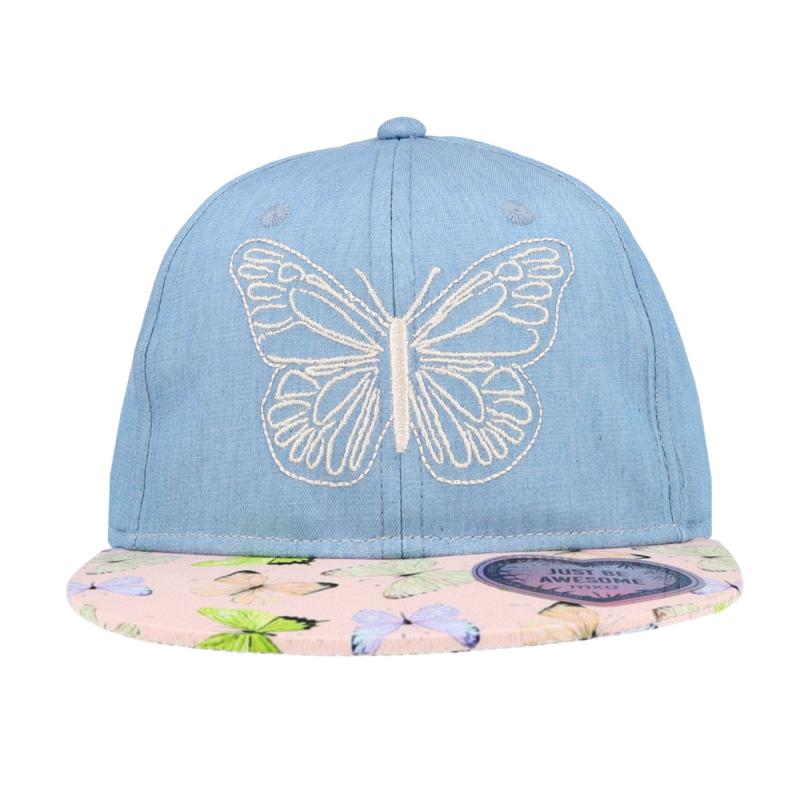 maximo Kids Girl-Cap Schmetterling snap-back Verschluß