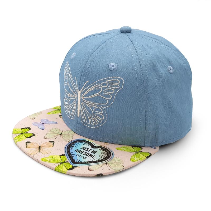 maximo Kids Girl-Cap Schmetterling snap-back Verschluß