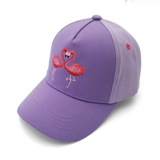 maximo Kids Girl-Cap Flamingo Stickerei Klettverschluß