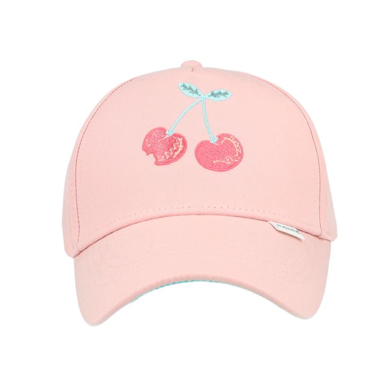maximo Kids Girl-Cap Kirsch Stickerei Klettverschluß