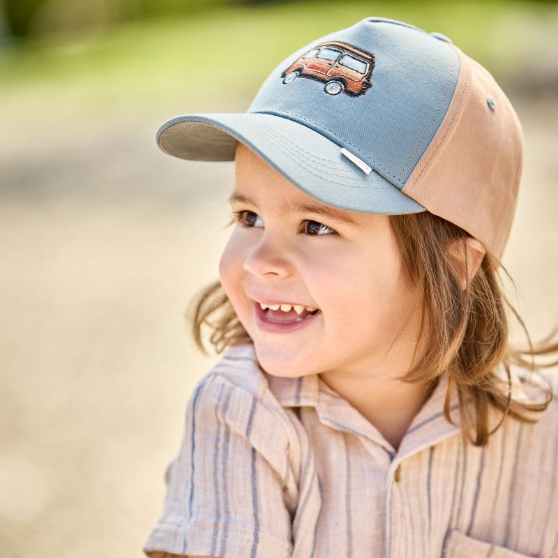 maximo Kids Boy-Cap Camping Bus Stickerei Klettverschluß