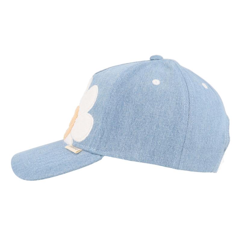 maximo Kids Girl-Cap Frotteeblume snap-back Verschluß
