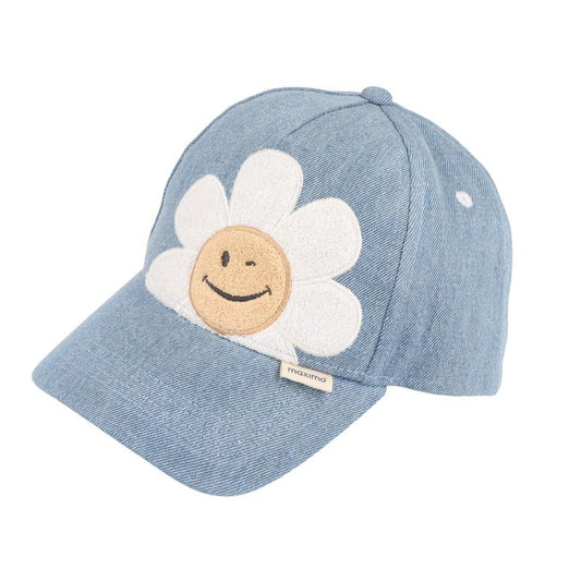 maximo Kids Girl-Cap Frotteeblume snap-back Verschluß