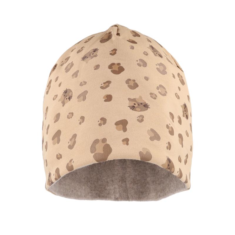 maximo MINI GIRL-Beanie Druck Katze