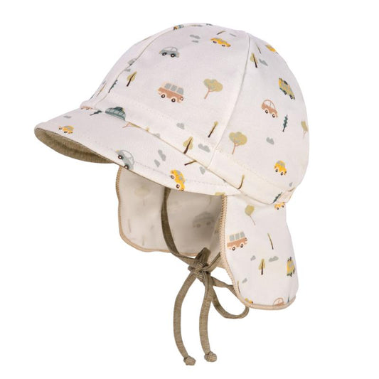 maximo GOTS Baby Schildmütze mit Nackenschutz