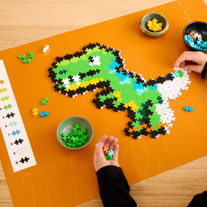 Plus-Plus Mini: Puzzle T-Rex - 250 Bausteine
