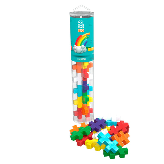 Plus-Plus Bausteine BIG: Regenbogen – 15 Teile