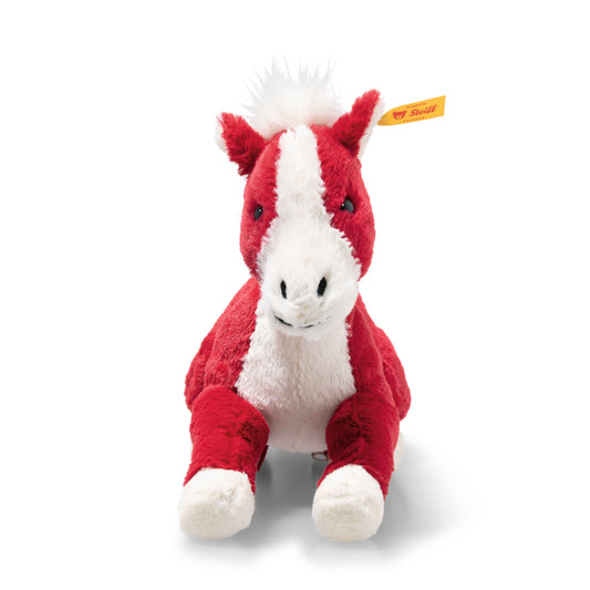 Steiff Pferd rot/weiß 18cm chinesischen Tierkreiszeichens