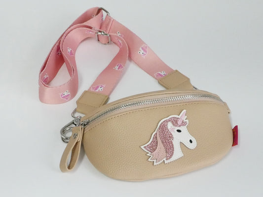 KisMe Sidebag Einhorn sorbet beige