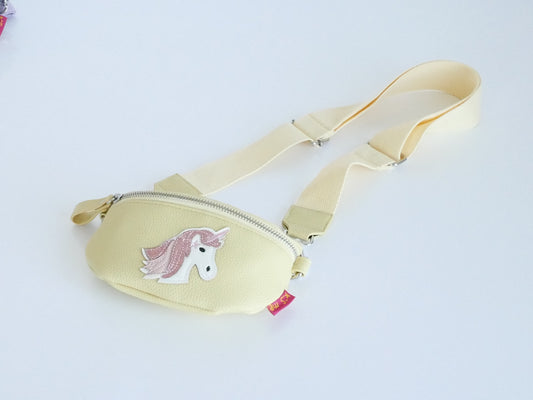 KisMe Sidebag Einhorn sorbet uni gelb