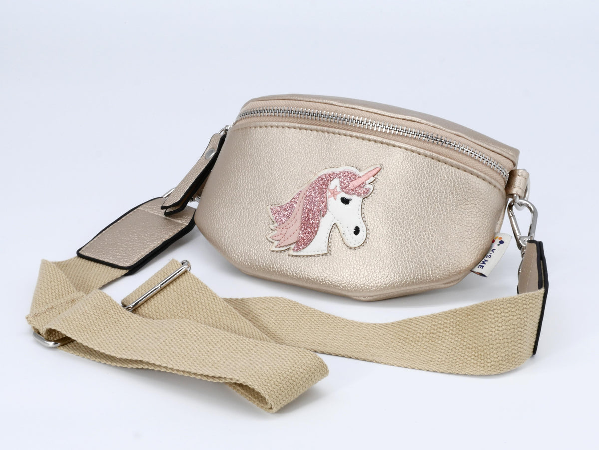 KisMe Sidebag Einhorn gold