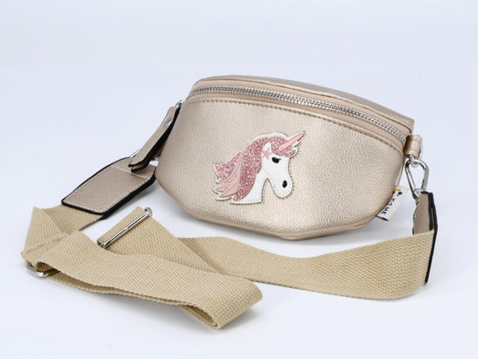 KisMe Sidebag Einhorn gold